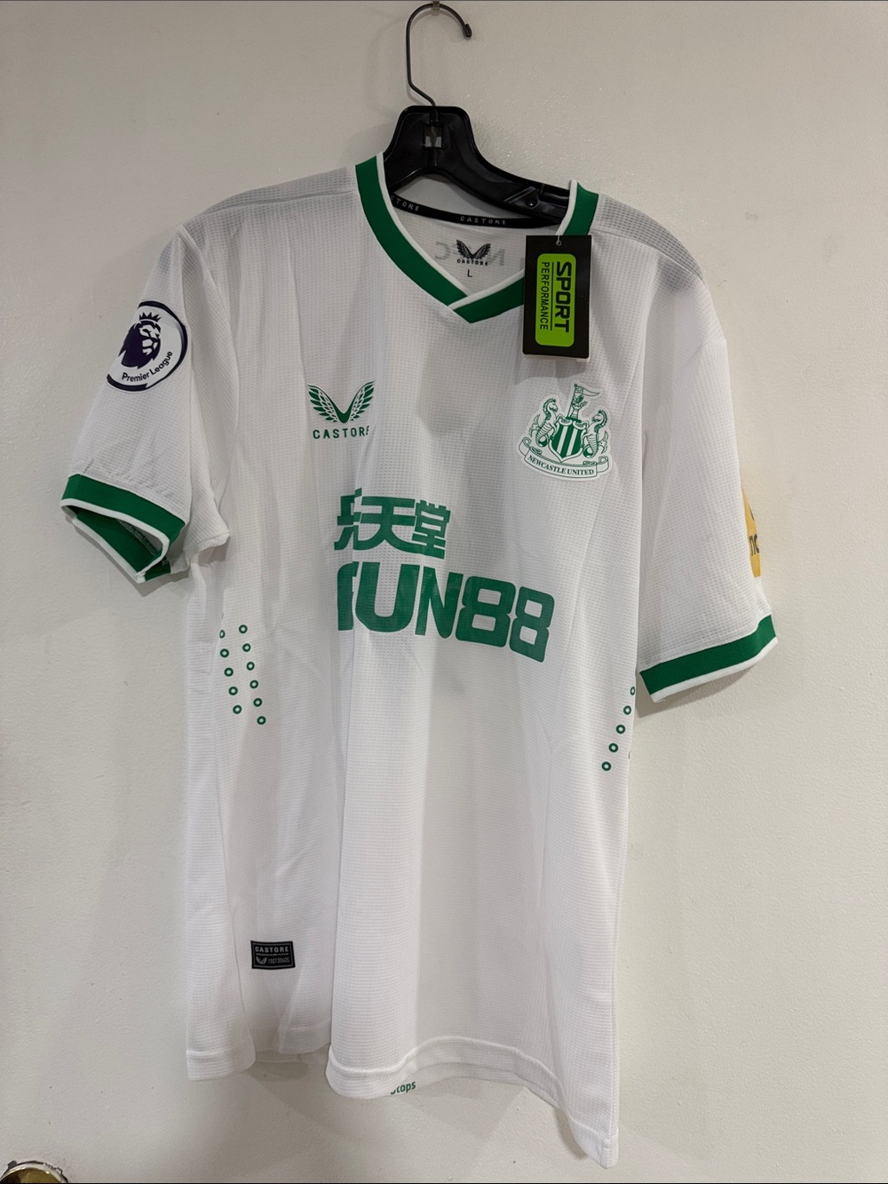 Castore Newcastle United White & Green Football Jersey